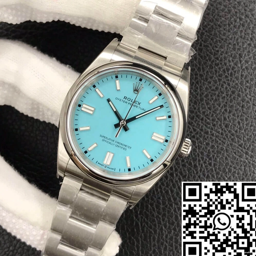Oyster Rolex Factory M126000-0006 EW Perpetual Blue Dial Turquoise 36MM 0204